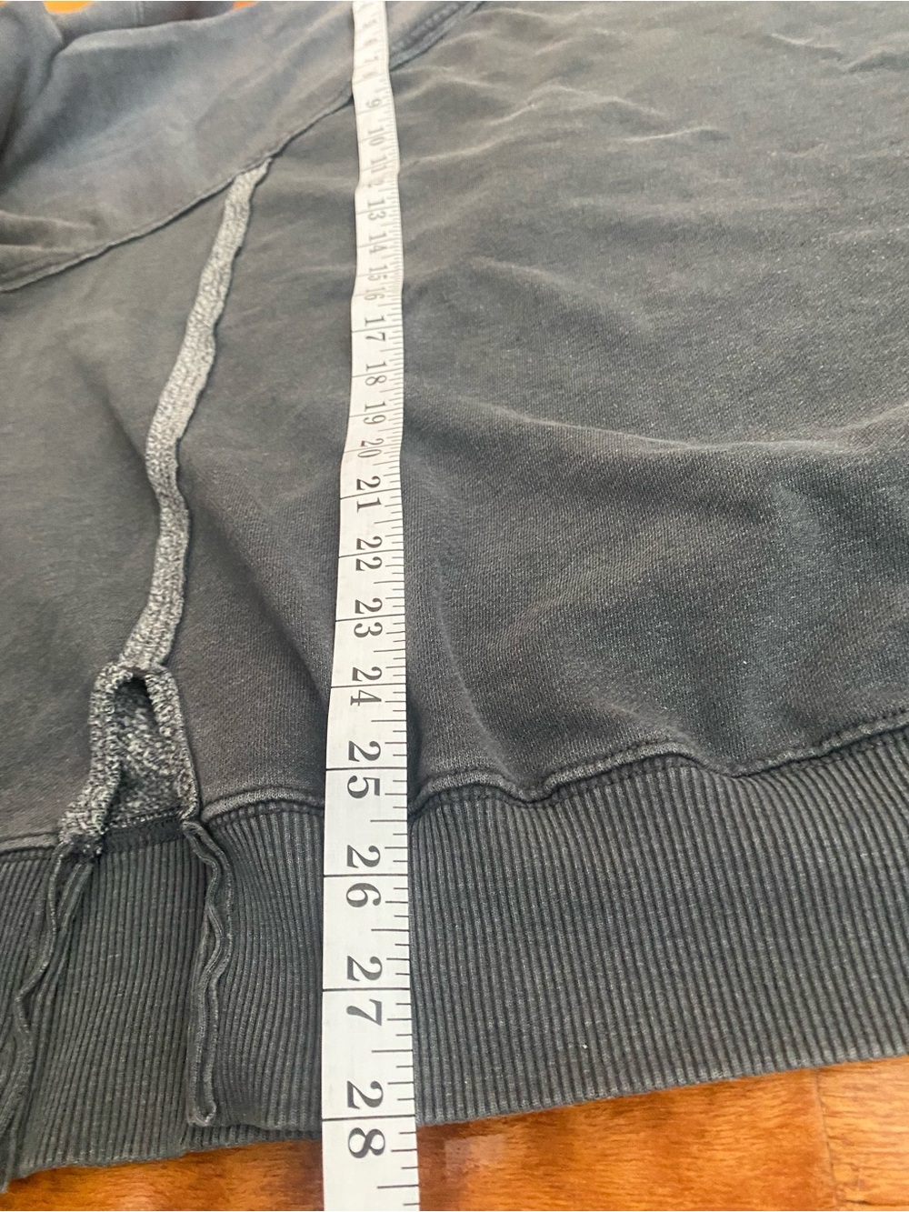 American Eagle Lived-In Oversized Raw Hem Sweatshirt XXL Charcoal Gray - Picture 11 of 11